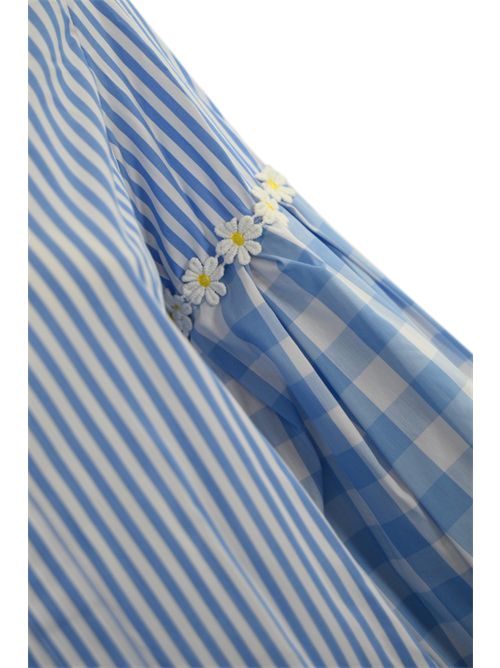 Camicia in cotone a righe e quadri Santorini Light Blue FRONT STREET | 3427521